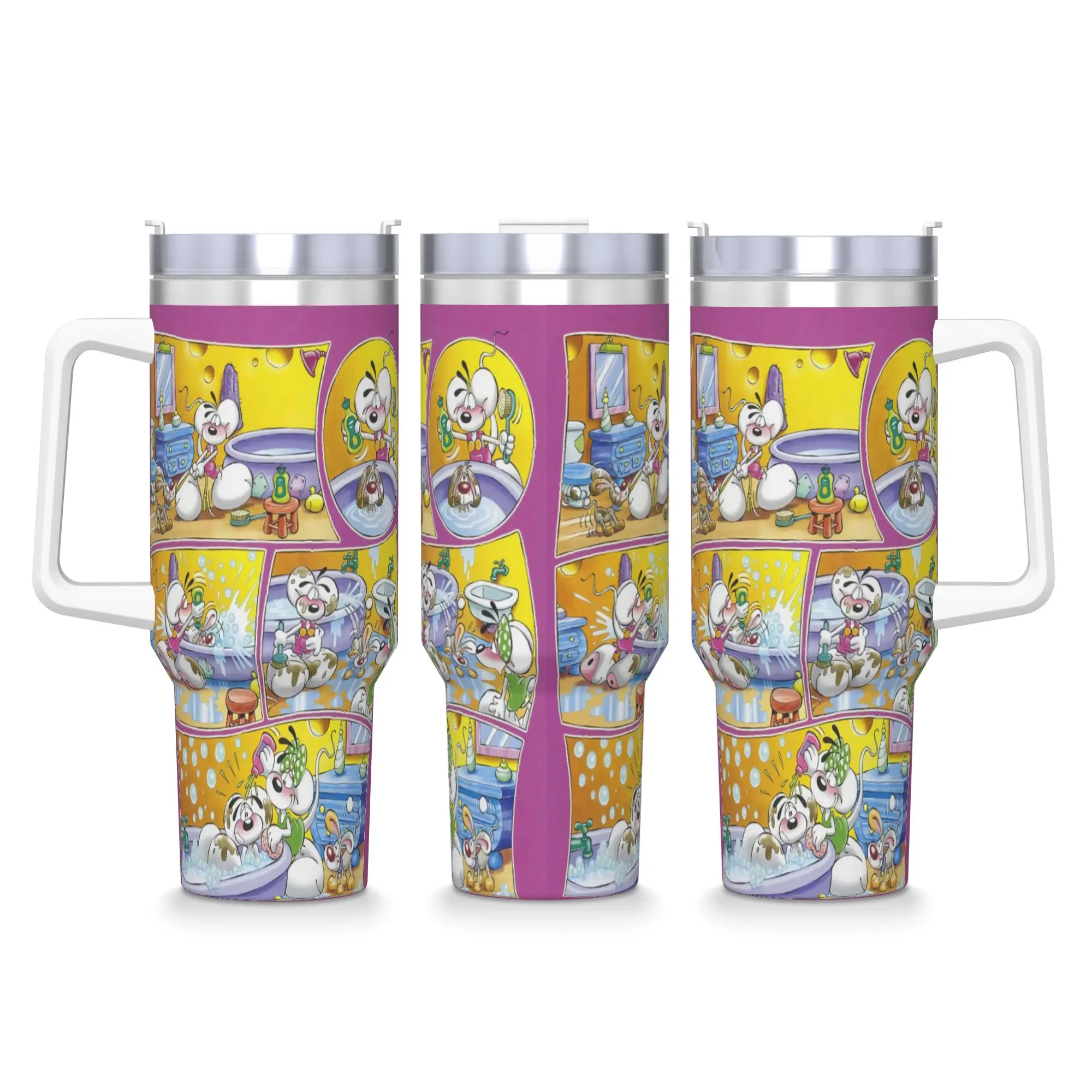 

Diddl and Diddlina Tumbler Hot Drinks Water Bottle Keep Heat Stainless Steel Thermal Cups Custom Travel Car Mugs