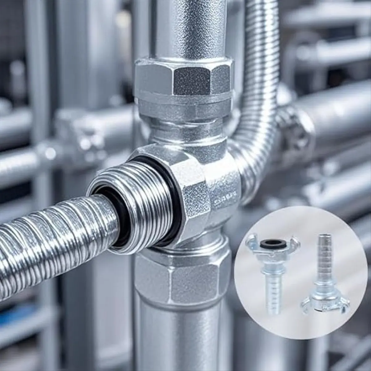 

4pcs Chicago Air Fittings,3/4Inch Barb End Coupling,Universal Air Hose Connector,Industrial Pneumatic Hose Fittings