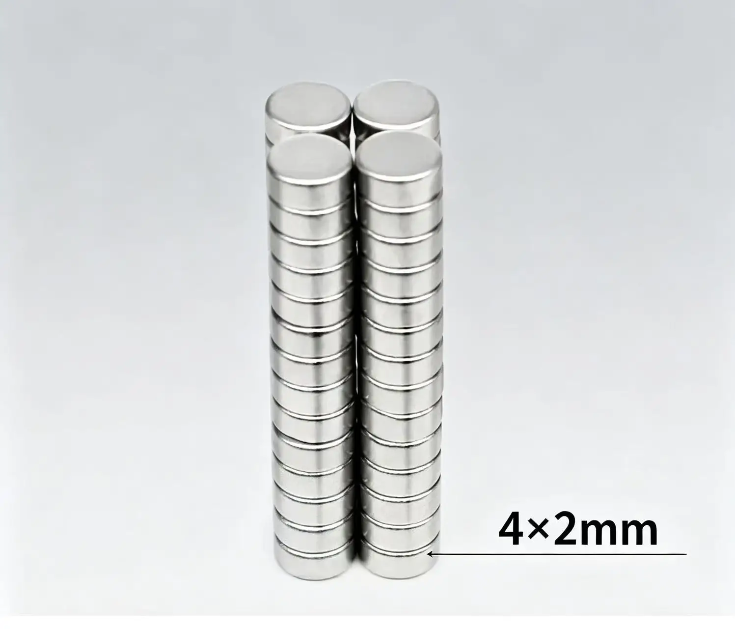 50-1000pcs Neodymium Magnet 4x2 Rare Earth Small Strong Round Permanent 4*2 Mm Fridge Hook Tool NdFeB Nickle Magnetic DISC