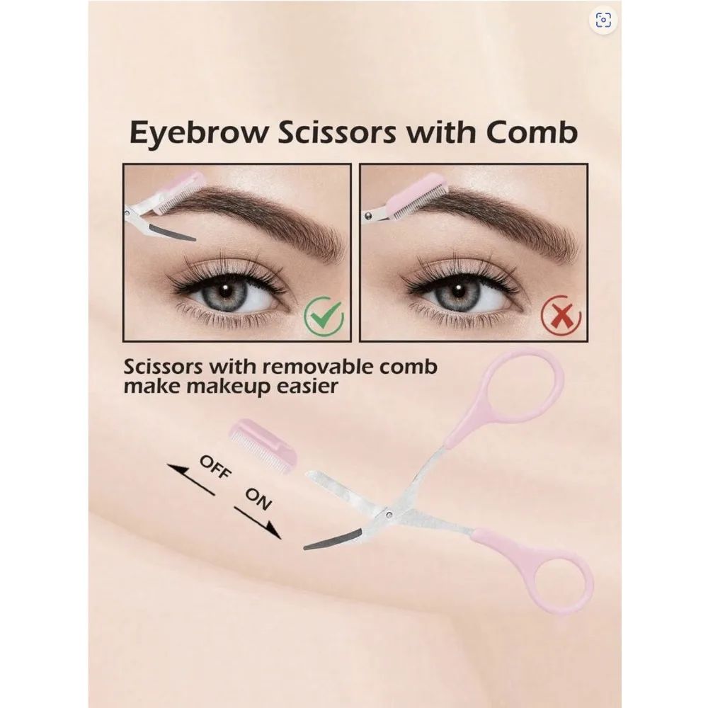 1PC Eyebrow Trimmer Razor – Crescent Shaped Blade, Safe & Precise Eyebrow Shaper for Men & Women, Beginner-Friendly Tool