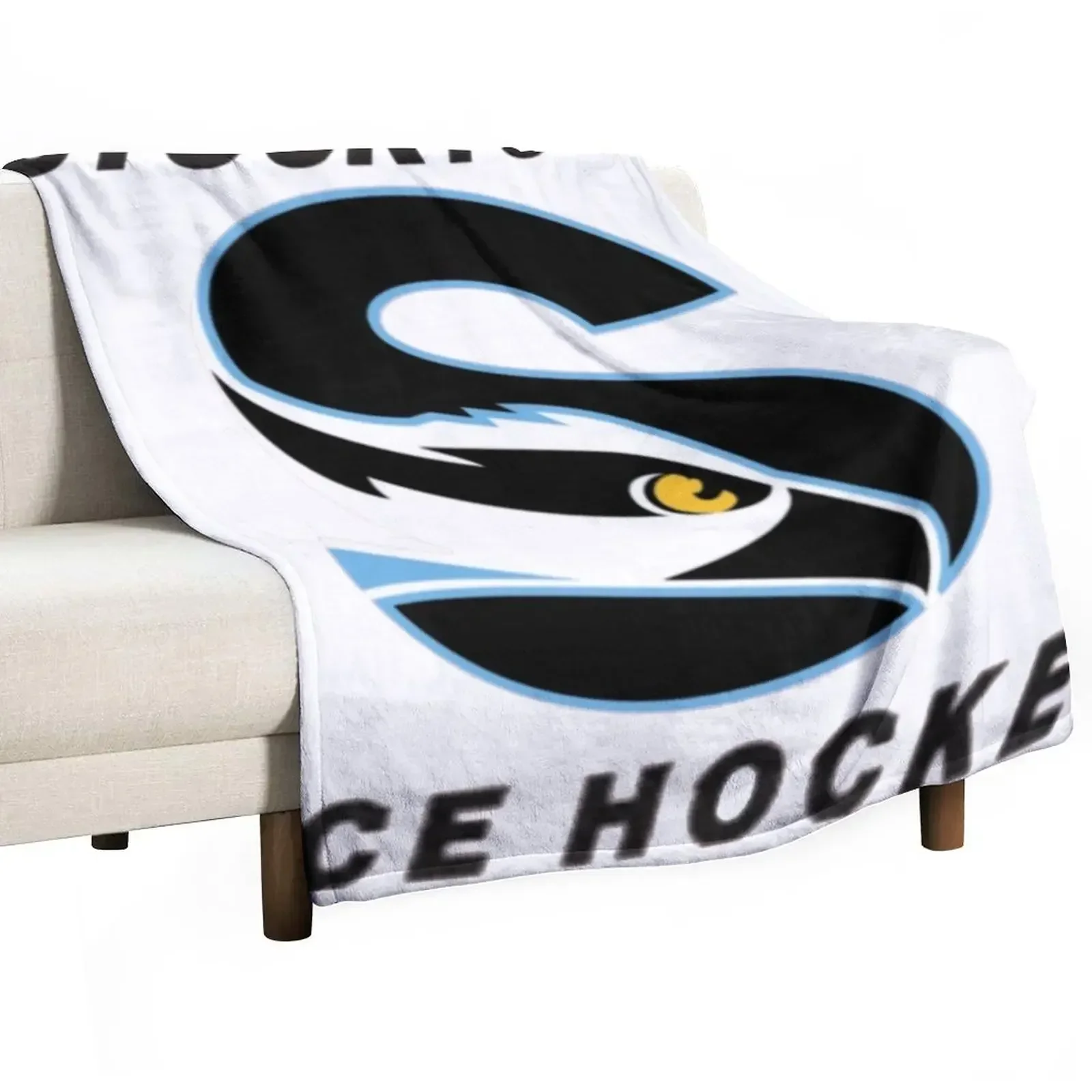 

Stockton Ice Hockey Throw Blanket Thermals For Travel Plaid on the sofa Blankets