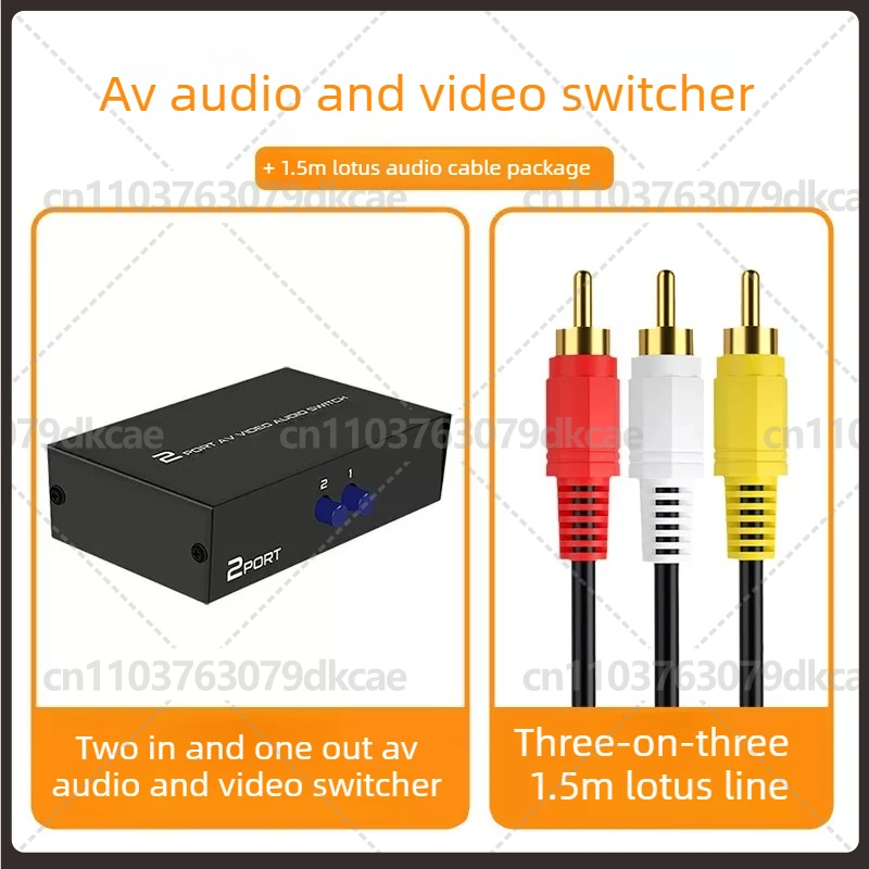 4 In 1 Out AV RCA Audio Video Switcher Converter For DVD TV Box Speaker Amplifier Stereo Selector