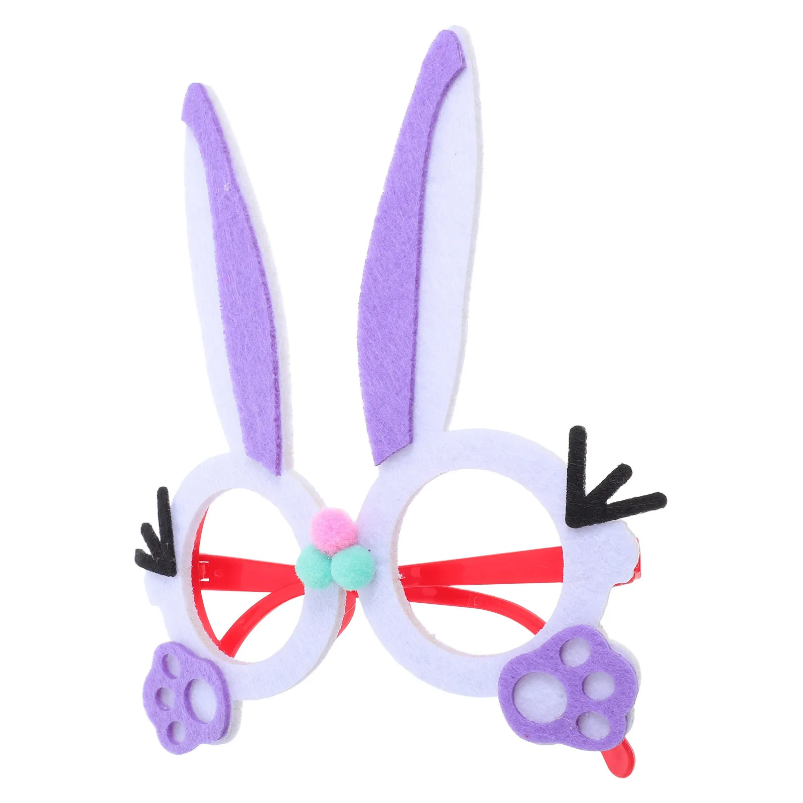 

Easter Bunny Glasses Rabbit Eyewear Fun Photo Props Cartoon Eyeglasses Party Supplies Lightweight Comfortable Adorable Design