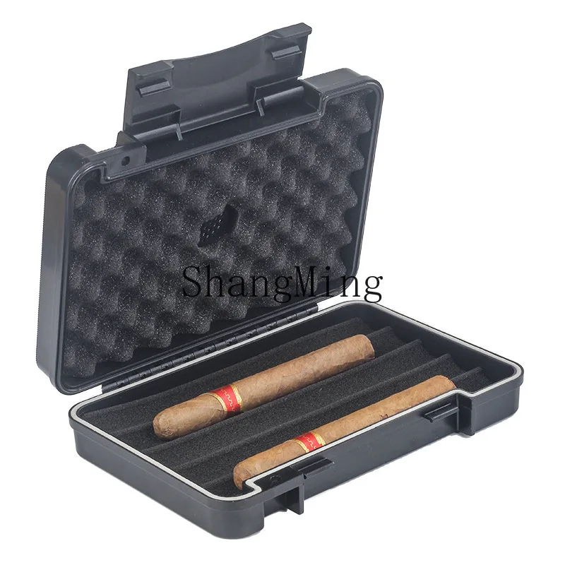 

DSA business trip cigar moisturizer with hygrometer portable anti-drop sealed cigar moisturizer