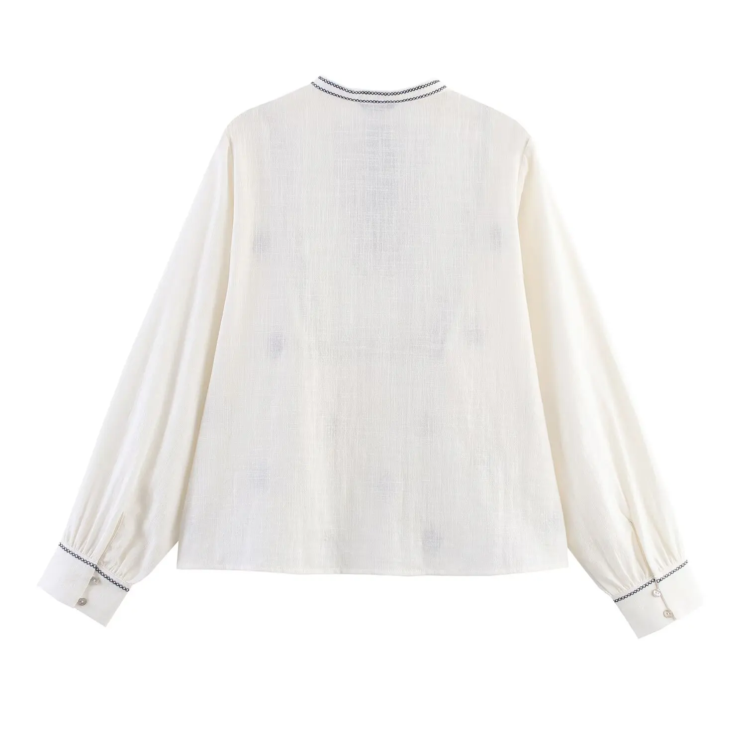 2025, FRAU Frauen Mode Europäischen und Amerikanischen Stil Herbst Neue Gestickte Hemd Chic Bogen Casual Top Blusen Mujer