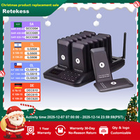 Retekess TD157 restaurant pager wireless calling system coasters buzzer beeper bell receivers for food truck fast food cafe bar
