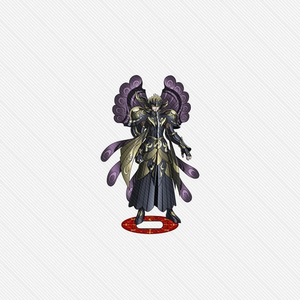 15CM Anime Saint Seiya Acrylic Keychain Model Characteristic Characters Ornament Accessories Goods Collection Christmas Gift