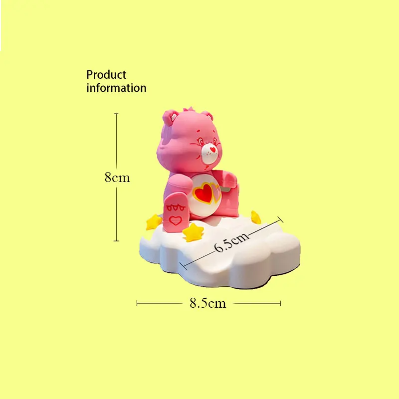 Small Bear Phone Holders Stands Decorations Lovely Cartoon Bear Miniature Home decoration Bedroom Office Decor Statue Sculpture