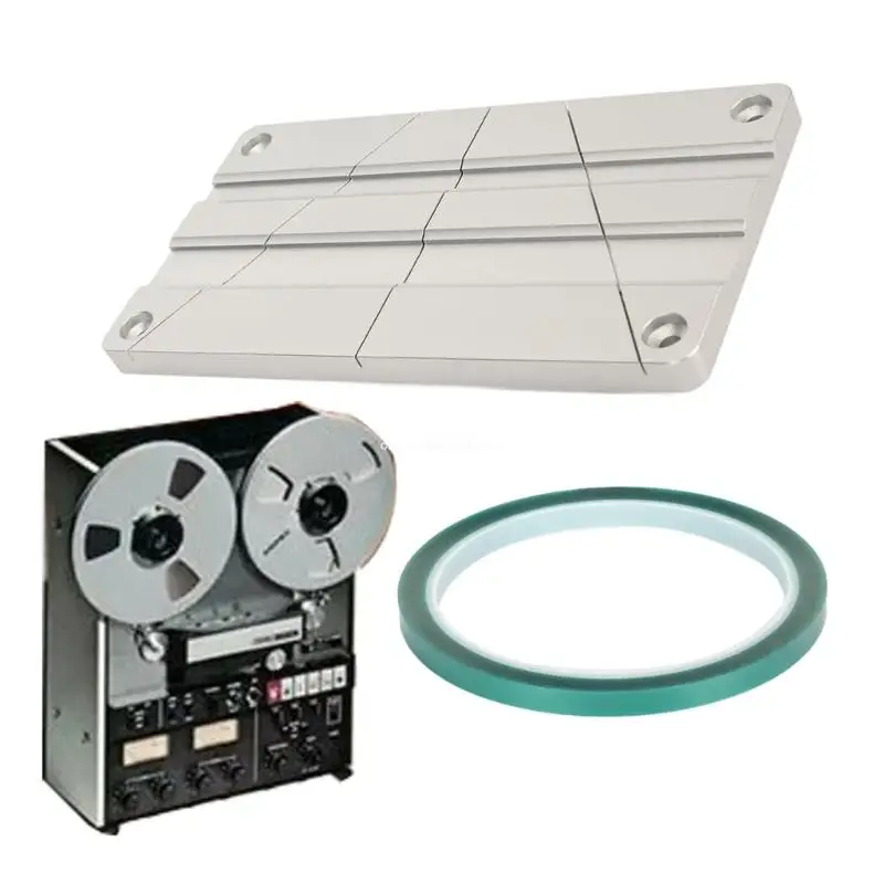 Professional Tape Splicing Set 1 4 10 Inch Open Reel Tape Media Splicing Block for Revoxsonido Dropship