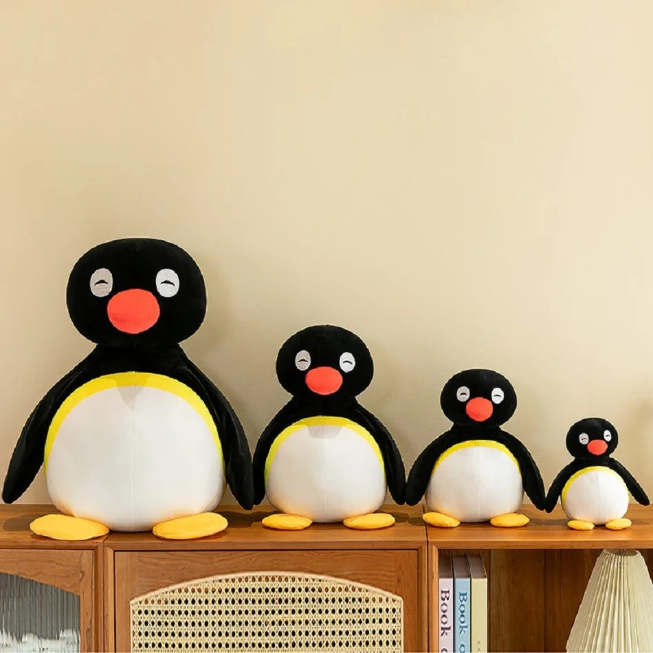 Niedliches Pinguin-Kaninchen-Plüschkissen, mollig, 3D-Neuheit, Pinguin-Puppe, Plüsch-Spielzeug, Baby-Schlafkissen, Geschenke für Kinder und Mädchen