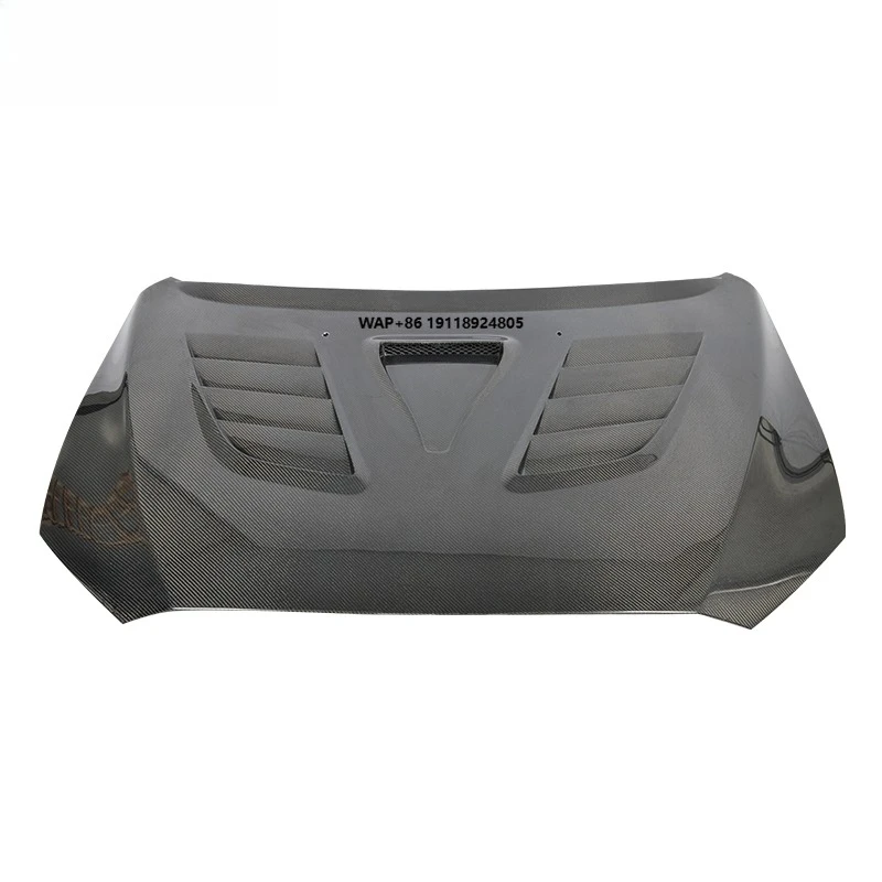 2009-2015 لسيارة Lancer Ex ترقية غطاء السيارة الأمامي الجديد من ألياف الكربون الحقيقية #2