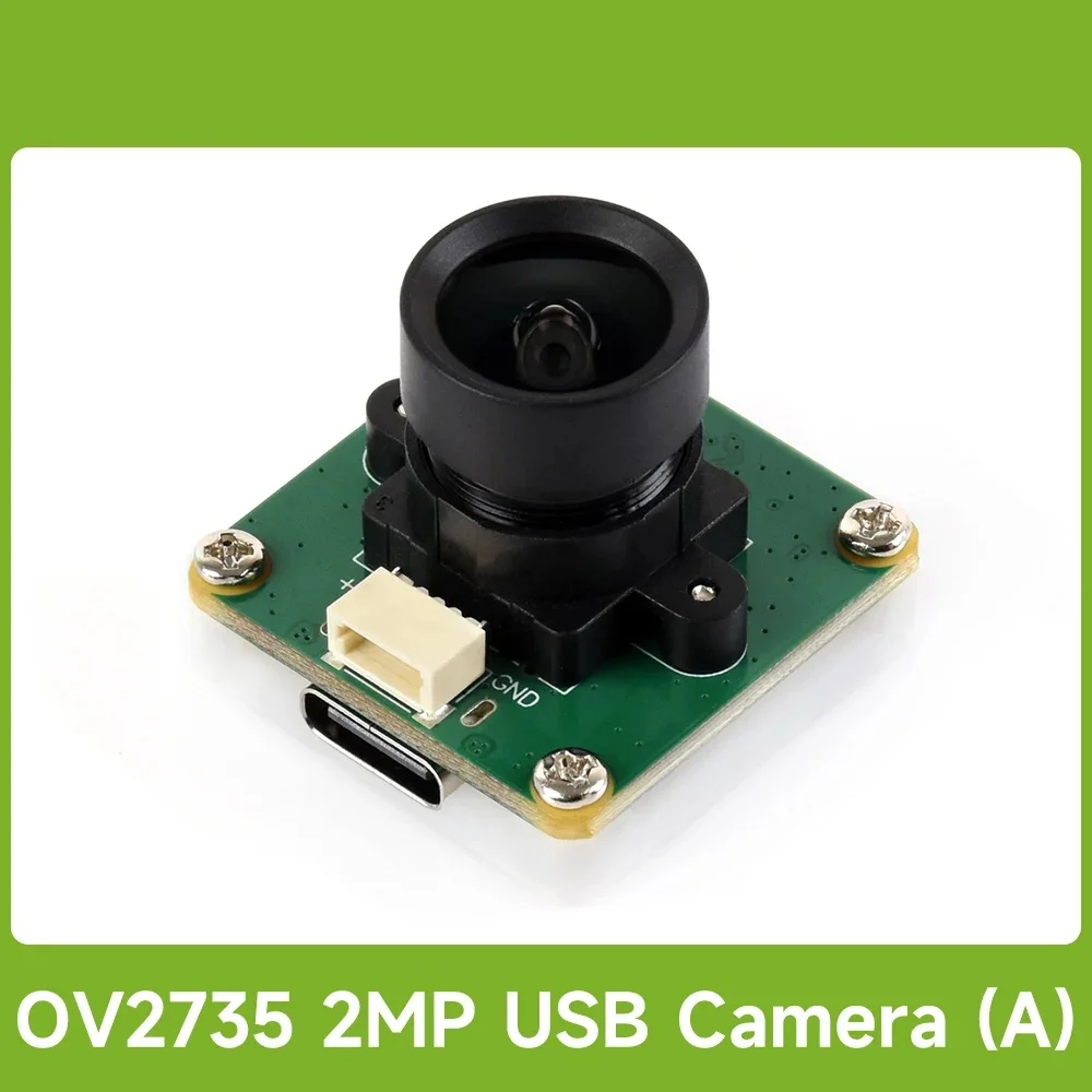 Waveshare OV2735 2MP USB Camera (A), Supports USB2.0 Type-C Port And SH1.0 4PIN Header, for Raspberry Pi 5/Jetson Orin kit