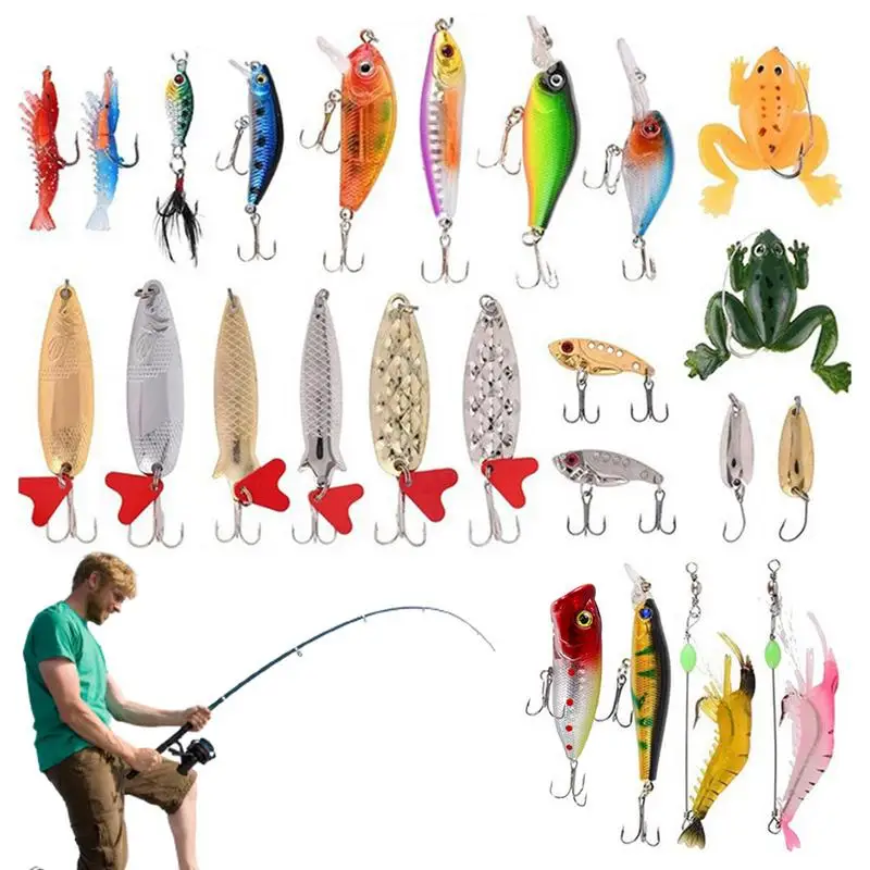 Advent Calendar Fishing Christmas Countdown Fishing Lures Set 2024 Advent Calendar Adult Advent Calendar 24 Unique Lures For