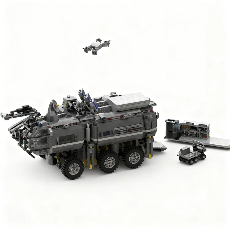 5647pcs MOC Space Life On Mars Redstone Driller V Model Building Blocks Toy Architecture Christmas Gift Birthday Education Craft