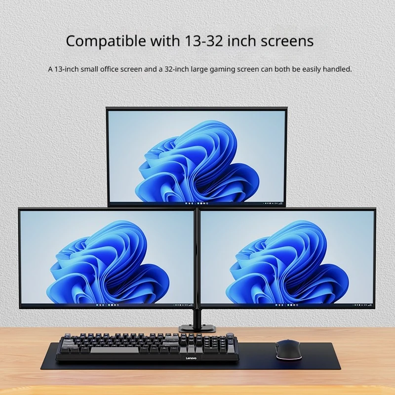 Back to School Lenovo A730 Three Screen Display Column Robot Arm 360 ° Tilt - Completely Relieves Neck Pressure, Sturdy Metal
