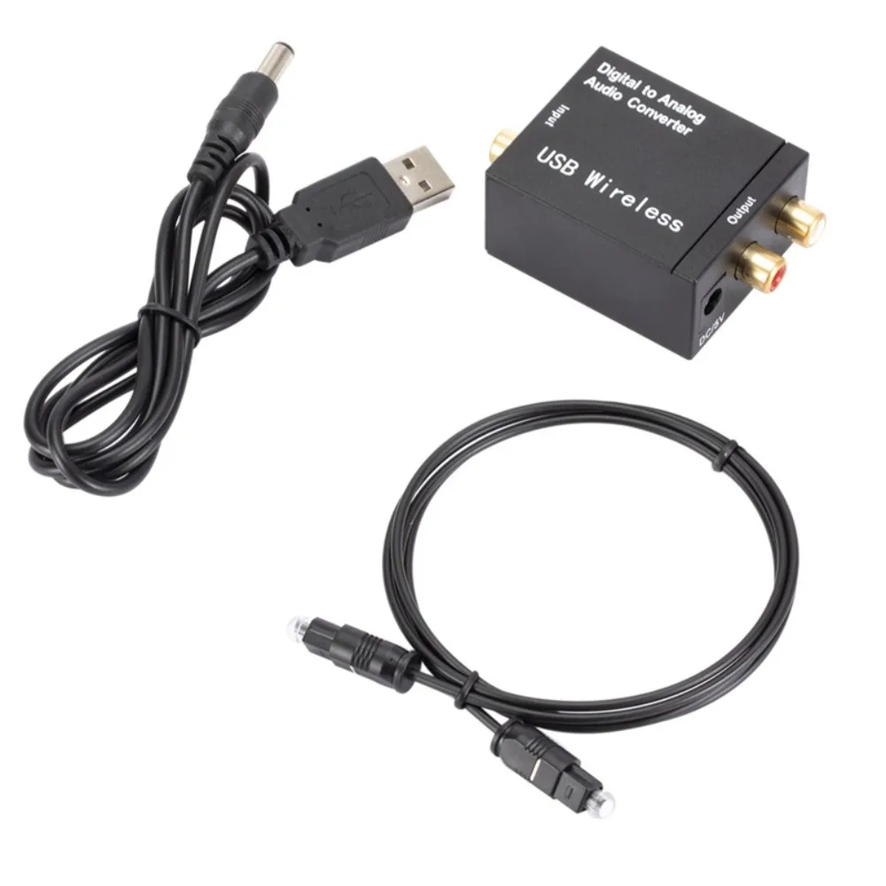 

Audio Power Amplifier Digital To Analog Audio Converter Decoder Optic/Coaxial SPDIF for ATV DAC Amplifier DC5V ABS