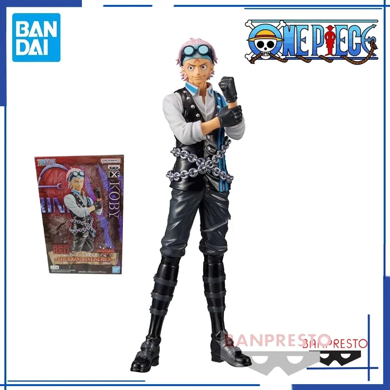 Figuras de acción de anime de PVC de la versión cinematográfica de One Piece DXF Coby, 100% originales de Bandai Banpresto, modelo de PVC, estatua coleccionable.