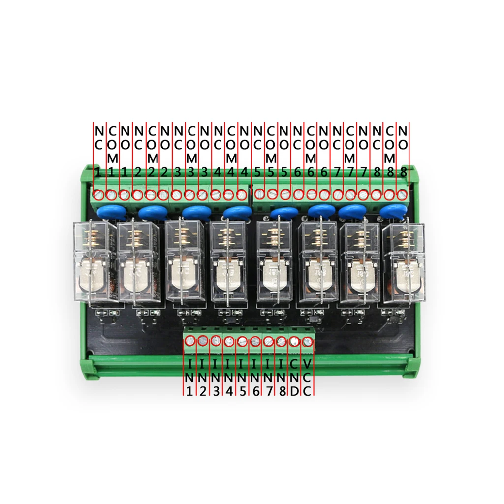 8 Channel Relay Module Voltage Sensitive Overcurrent Control Board for Electrical Equipment
