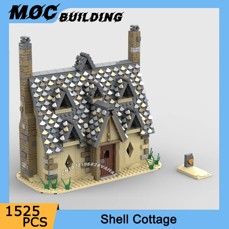 MOC Building Blocks Classic Movie Scene Shell Cottage Model Creative Beach House Toy DIY Assemble Bricks Collection Display Gift