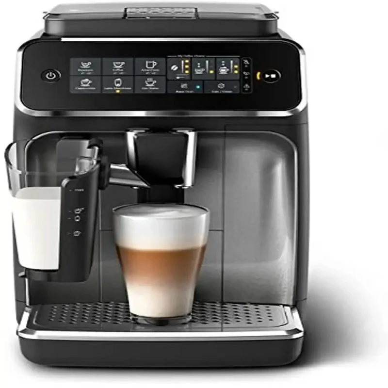 Expresso Entièrement existent, LatteGo Silver 3200 Series 5 Coffees, Broyeur en 12 Étapes