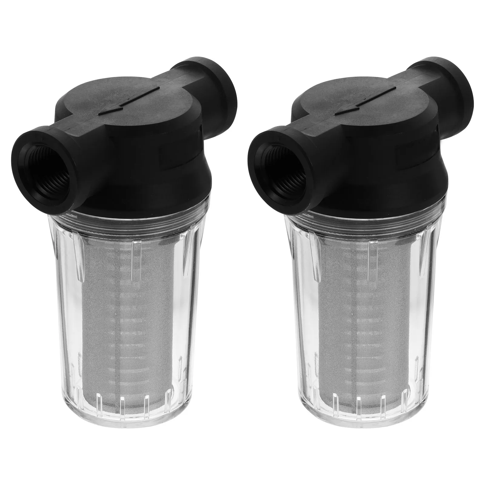 

2Pcs Water Inlet Filter Strainer Durable Leak-Proof 80 Mesh Screw-on Water Pump in-Line Strainer for Home Use in-Line Filter