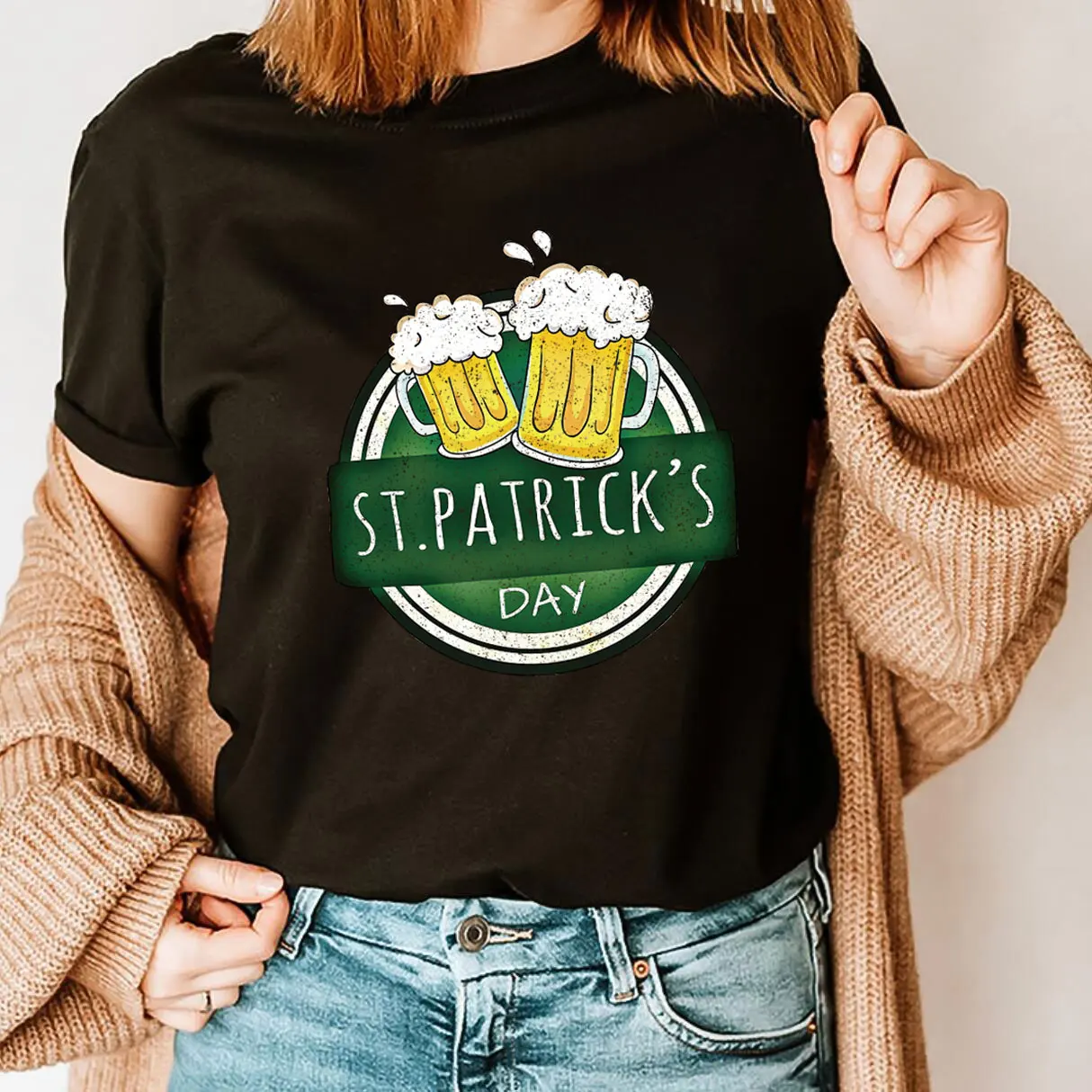 

St Patrick's Day Shirt New Arrival 100%Cotton Women Tshirt Unisex Funny Summer Casual Short Sleeve Top Lucky Shirt Irish Tee