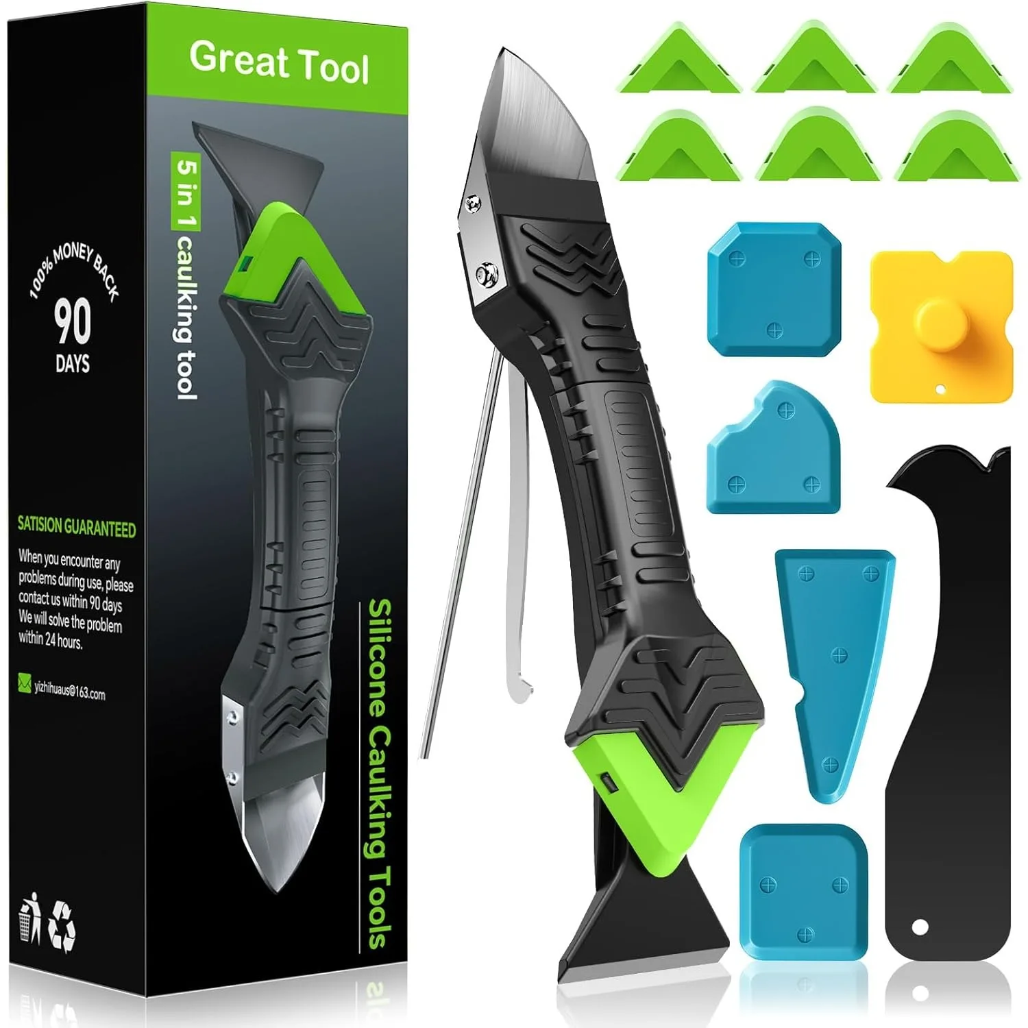 5 in 1 13 pcs Silicone Remover Sealant Smooth Scraper Caulk Finisher Grout Kit Tools Floor Mould Removal Hand Tools Set