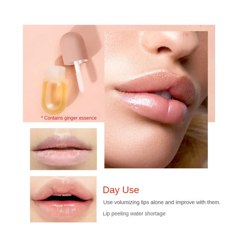 Sofort voluminöses ätherisches Öl Lip gloss pralles Serum reduziert feine Linien feuchtigkeit spendend nähren sexy Lippen erhöhen die Elastizität der Lippen