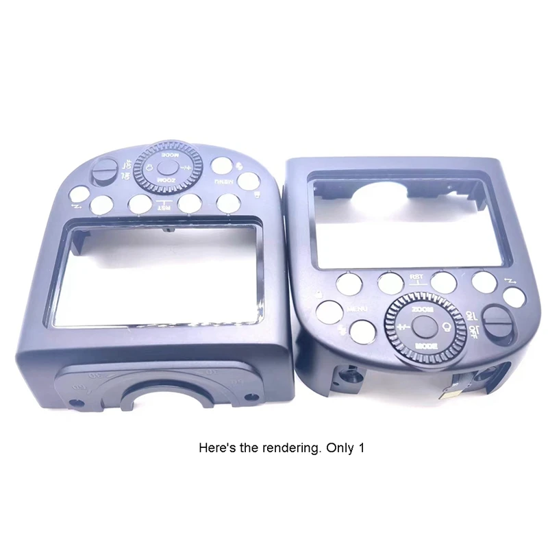 Speedlite 플래시 후면 커버 및 모드 기능 선택 단추 패널, Godox V1 휠 키보드 예비 부품, LCD 스크린 없음