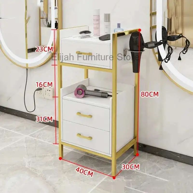 

Hairdressing Cart for Salon Equipments Car Support Beauty Trolley With Drawers Auxiliary Wheels Foldable Work Tools Furniture