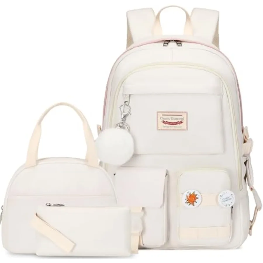 

School Backpack for Girls with Lunch Box Cute Backpacks for Girls Backpack Bookbag Backpacks for Teens