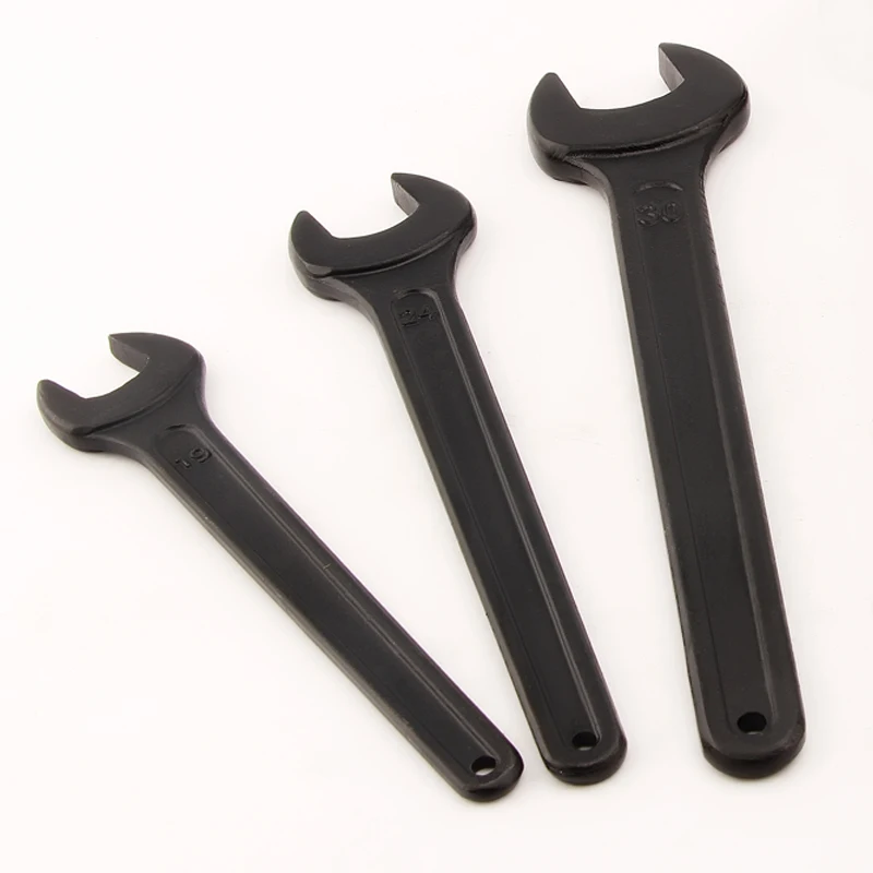 

1Pcs Heavy Duty Single Open End Wrench Black Spanner 55mm 60mm 65mm 70mm 75mm