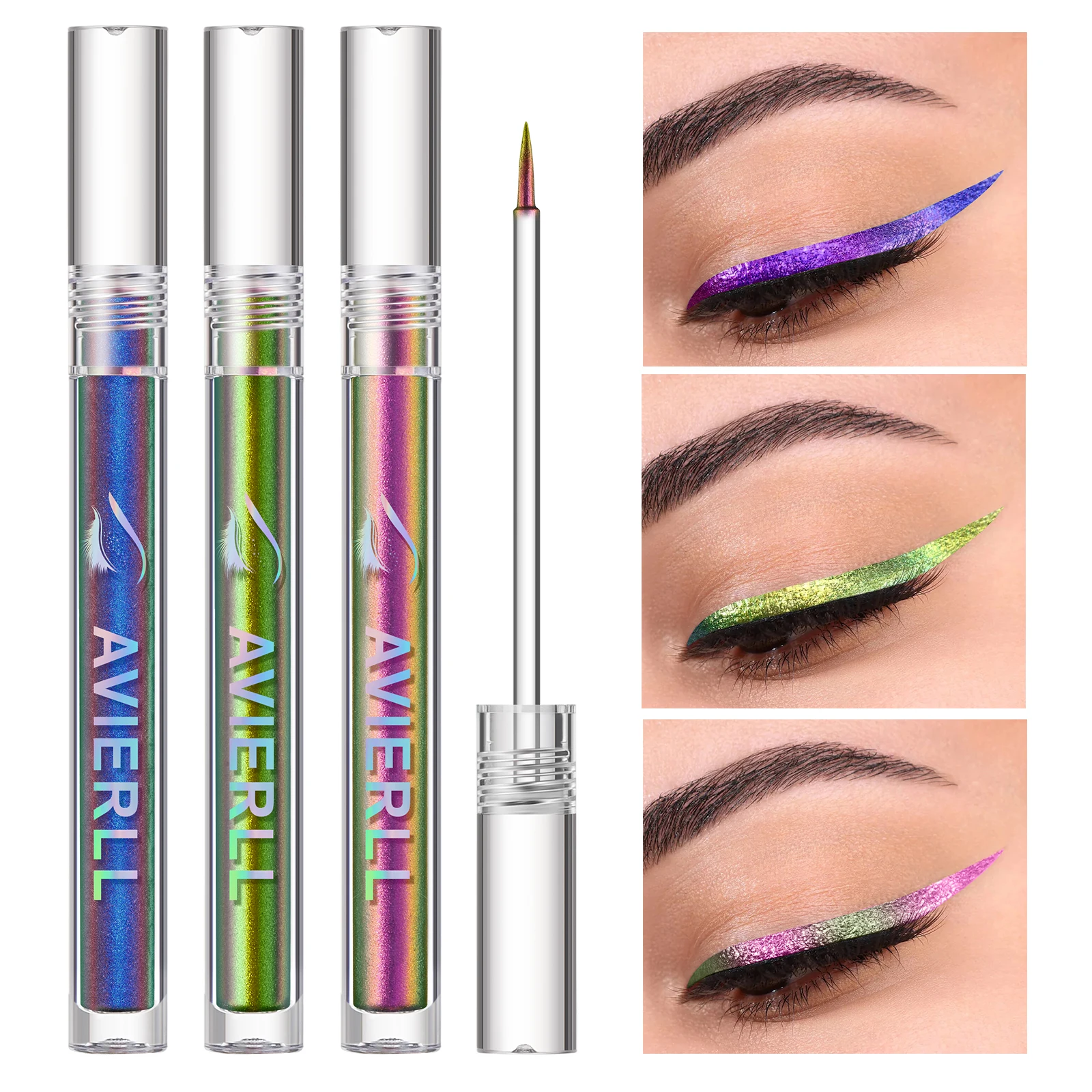 AVIERLL Slim Eyeliner Stick in Lush Green – Waterproof, Long-Lasting & Precision for Eyeliner/Eyeshadow, Alcohol-Free