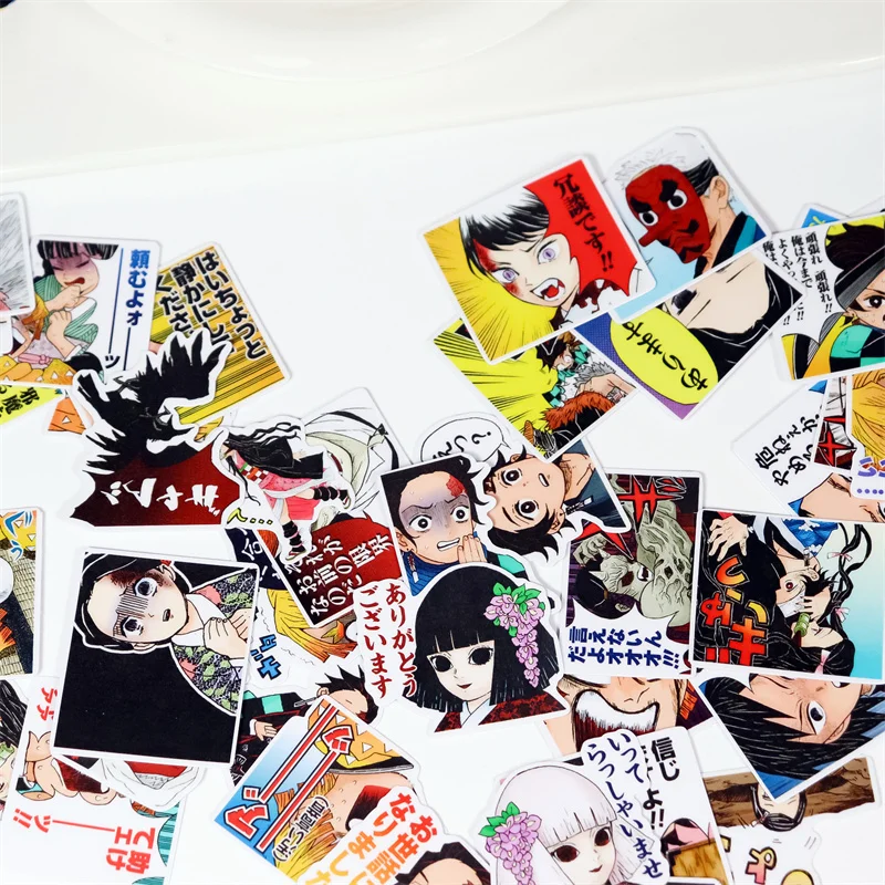 40PCS Anime Stickers DIY Scrapbooking Journal Base Collage Mobile Computer Diary Happy Plan Decoration Stickers
