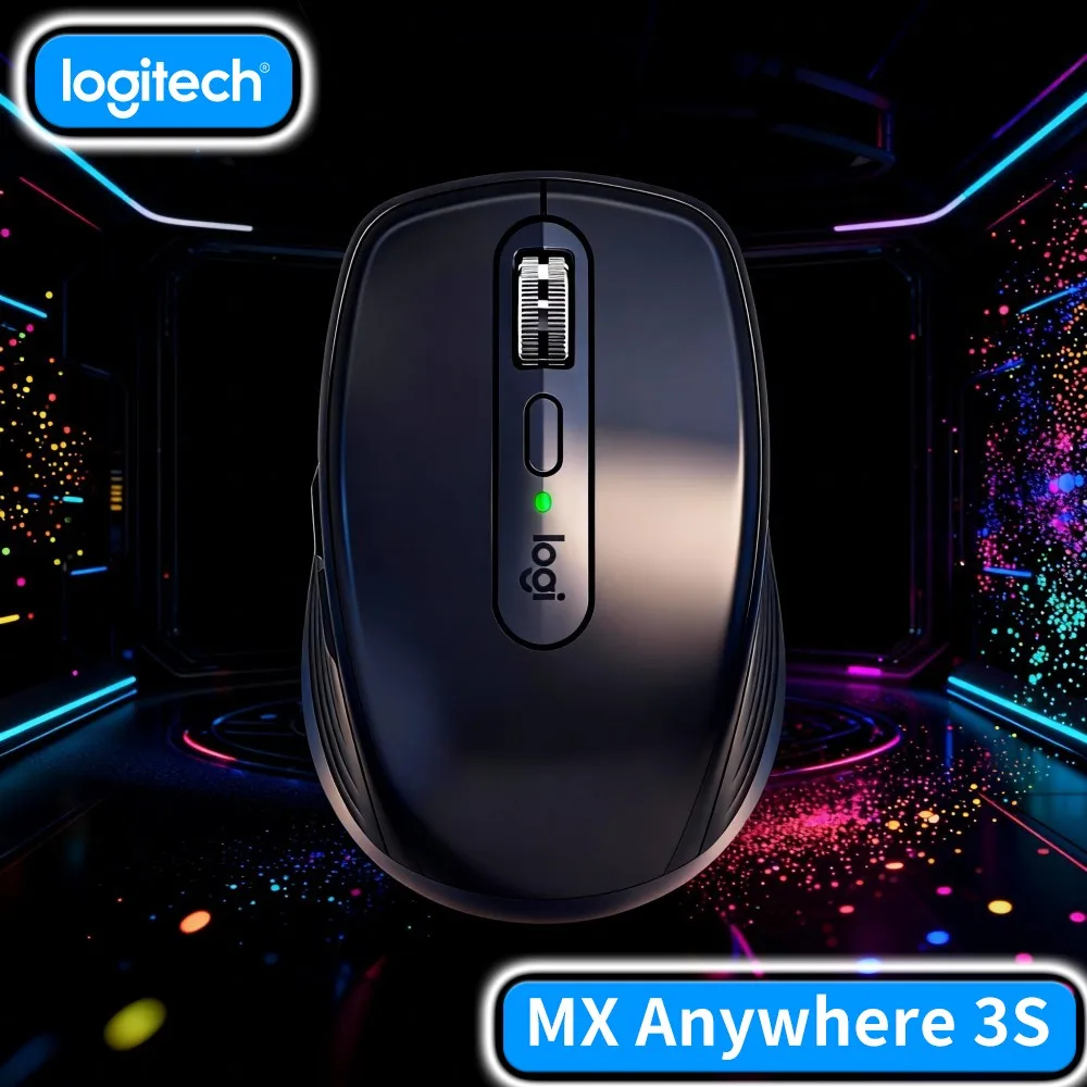 Smart Scroll Compact Bluetooth Mouse Logitech MX Anywhere 3S Ergonomic Hand Fit For Art Museum Archive Sort Tasks