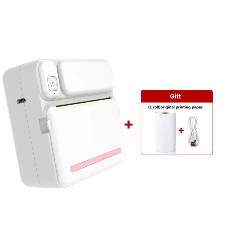 Mini Printer Portable Wireless Can Be Connected To Mobile Phones Small Home Self-adhesive Photo Printer