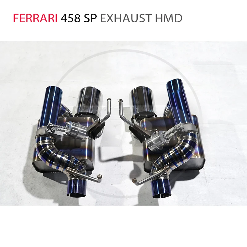 HMD Titanium Alloy Exhaust System is Suitable For Ferrari 458 SP Auto Modification Electronic Valve Catback Pip