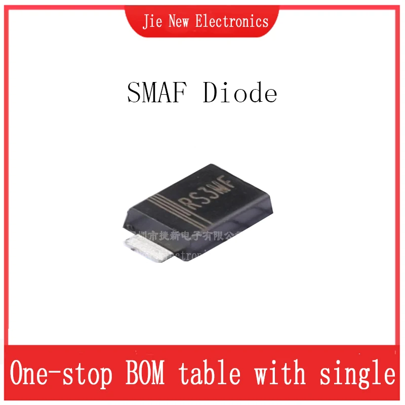100PCS  M7F SS14F SS24F SS34F SS54F SS16F SS26F SS36F SS56F SS110F SS310F SS510F RS1MF RS2MF ES1DF ES1JF SMAF Diode DO-214AC