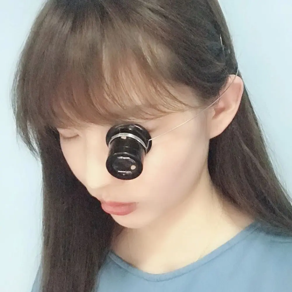 2PCS Portable Mini For Watchmakers Jewelers Eye Loupe Magnifying Glass Loop Magnifier Monocular
