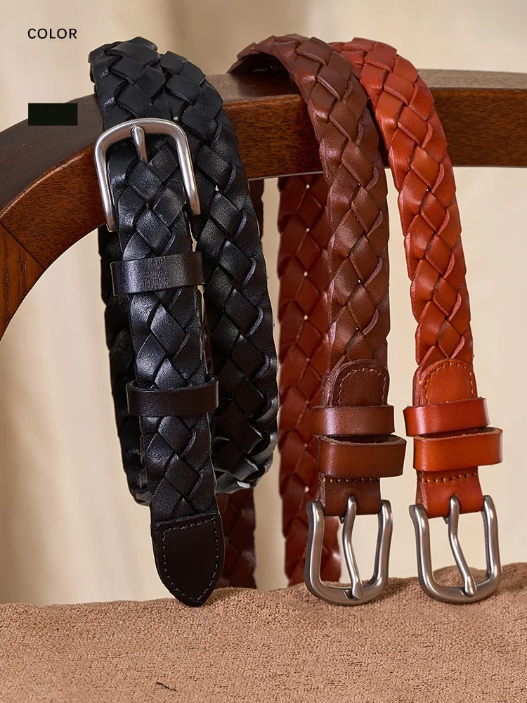 cultum-men's-belt-vintage-versatile-woven-leather-belt-top-layer-cowhide-casual-style-alloy-buckle-waist-belt