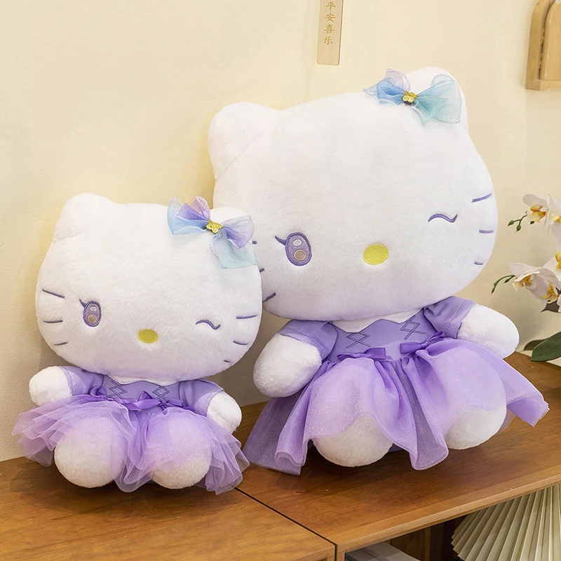 

Kawaii Sanrio Plush Toy Stuffed Doll Cute Cartoon HelloKitty Couple Holiday Gift Kids Birthday Present