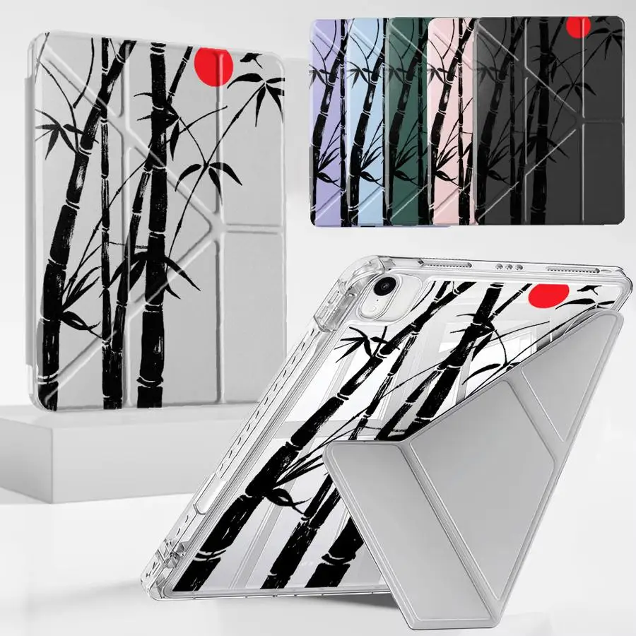 Tablet Case For iPad Pro 2025 Air 4 5 M3 M2 M4 11inch Mini 6 7 Pro 11th 10th 9th 8th 7th 12.9inch Holder Cover Y-Fold Chinese
