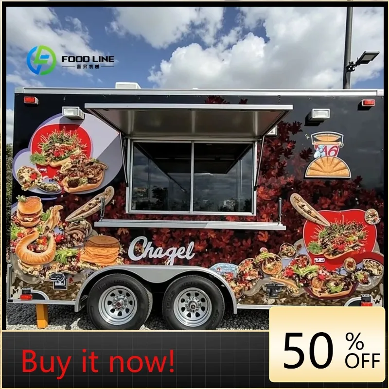 Fully Equipped Food Trucks In China Good Condition Mobile Food Trucks Trailers Customized