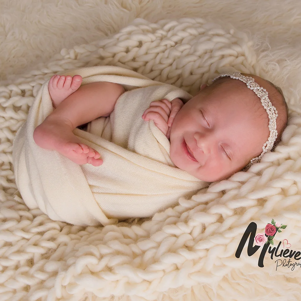 

Don&Judy 50x40cm Soft Hand-woven Wool Blanke Newborn Photography Props Accessories Girls Boys Infant Toddler Photo Shooting