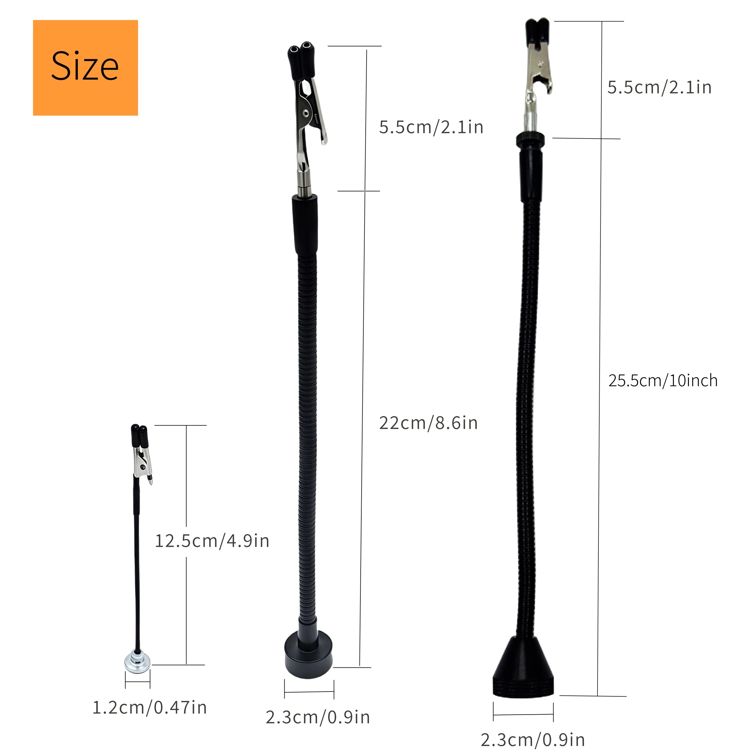 Soldering Third Hand with Strong Magnetic Base Flexible Arms PCB Holder Alligator Clip Welding Tool for Electronics Repair Circu