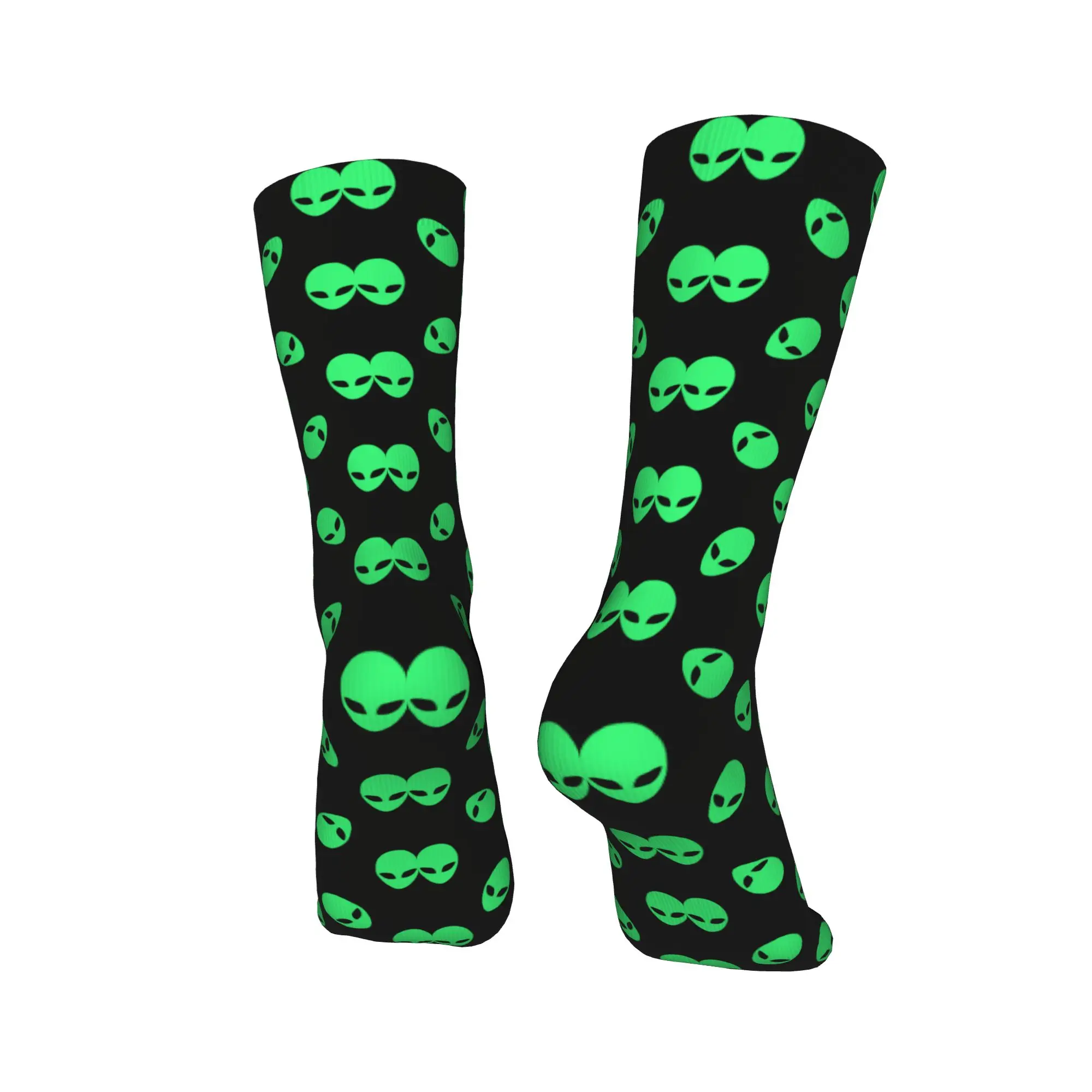 ถุงเท้าลายหัวเอเลี่ยน ลายเวกเตอร์สากล สำหรับผู้ชายและผู้หญิง แฟชั่นพิมพ์ลาย 3 มิติ ของขวัญสำหรับผู้หญิง