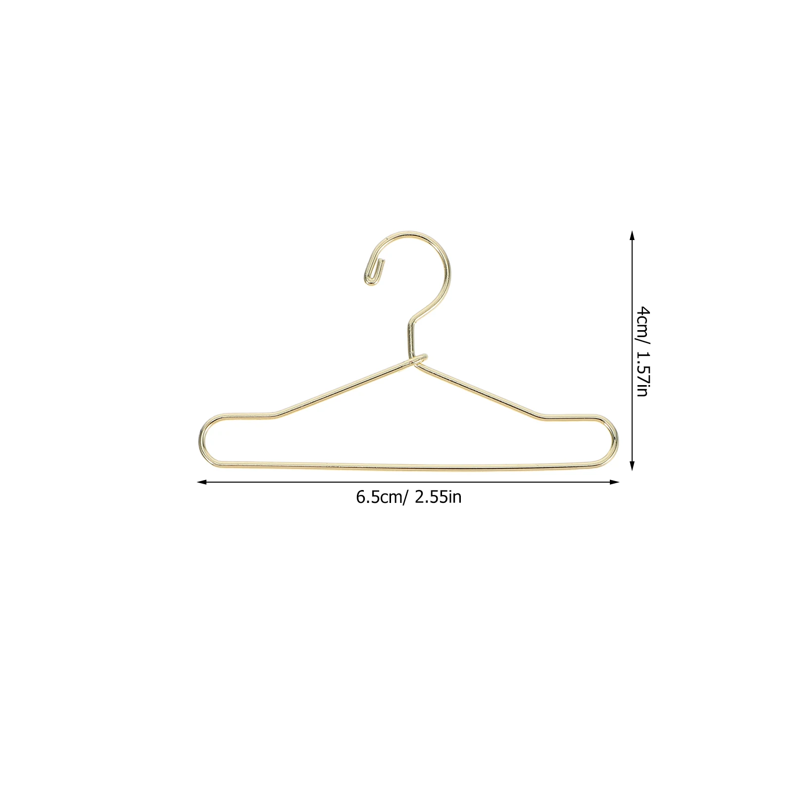 Mini cintres miniatures en métal, 20 pièces, 65Mm, pour organiser les tenues, robes, jupes, présentoir de rangement pour maison de poupée