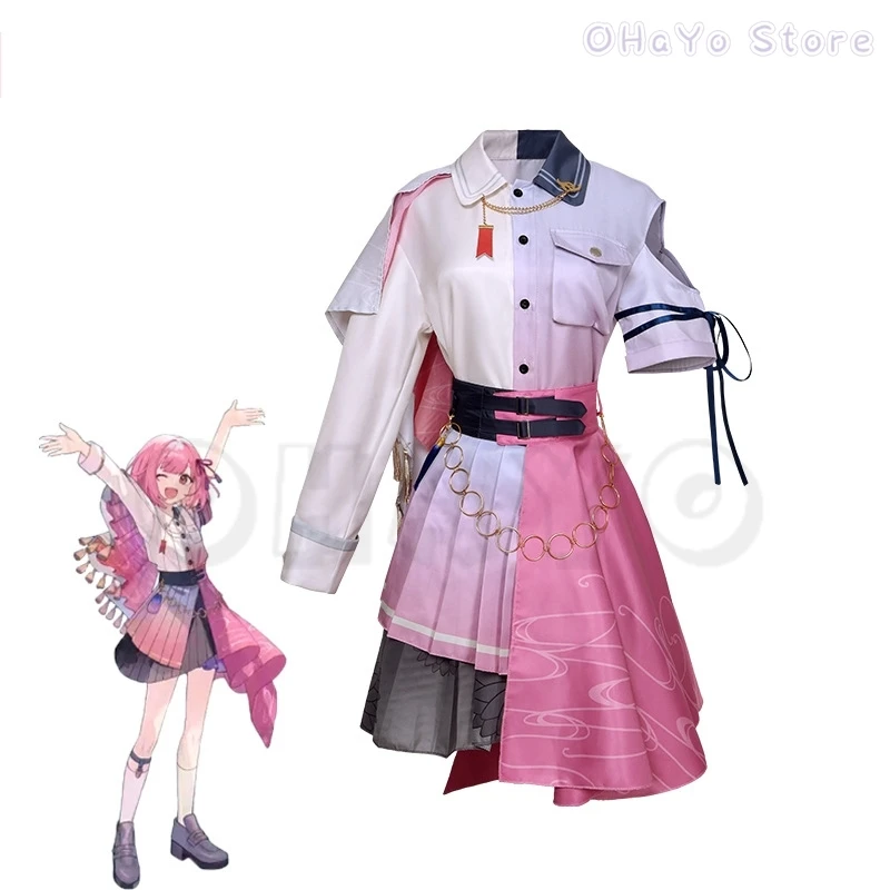 

Otori Emu Tenma Saki Akiyama Mizuki Momoi Airi Cosplay Costume Pink Dress Game Uniforms Project Sekai Colorful Stage 4th Outfit