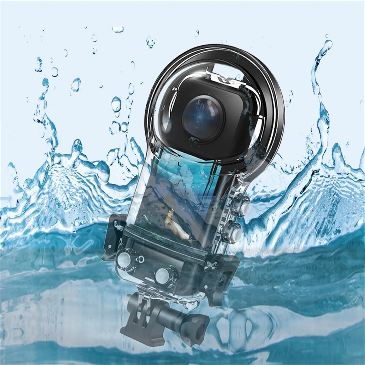 ~!DTD1523-Oct.Waterproof Protective Diving Case for X4 Camera Underwater Housing Cover Anti-Scratch Diving Protective Shell