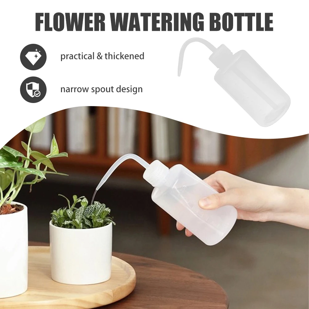 

10pcs Squeeze Bottle Flower Watering Tool Plastic Garden Irrigation Device Portable Plant Dripper Angled Tip Bend for Indoor